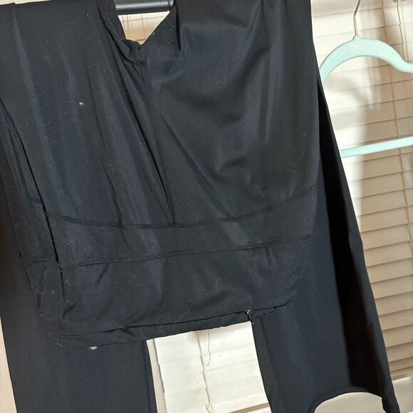 Pants - Black Workout Flare Leggings